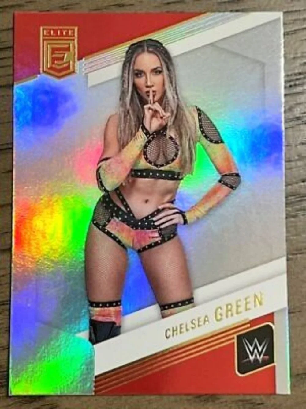 2023 Panini Donruss Elite WWE Chelsea Green Authentic (HOLOGRAPHIC CARD)